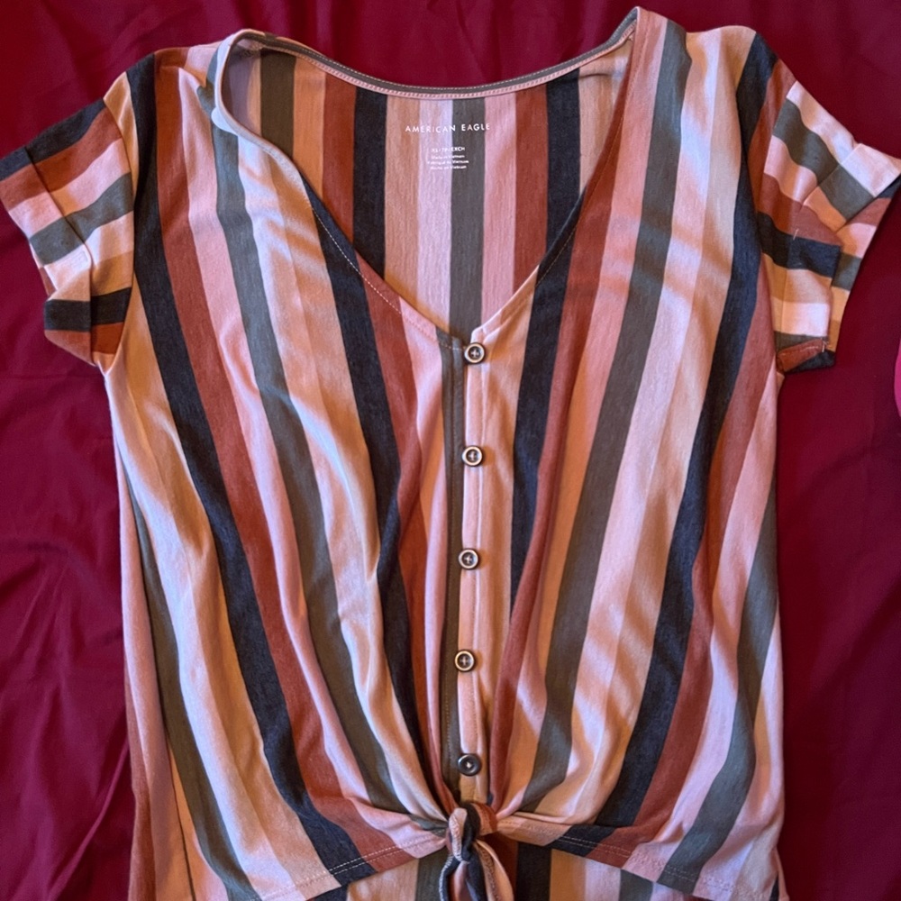 American Eagle Tie Top